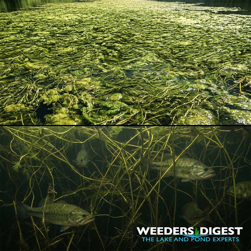 <p>Is Your Lake's Weed Overgrowth Quietly Killing Your Fish?</p>
<p>You might look out at your pond or lake and see a lush, thick carpet of green aquatic plants, assuming it is a sign of a thriving, nutrient-rich ecosystem. However, this overabundance of vegetation is often a silent killer for the fish living beneath the surface. While a healthy amount of...</p>
<p><a href="/lake-and-pond-science/is-your-lake-s-weed-overgrowth-quietly-killing-your-fish/">Read more</a></p>