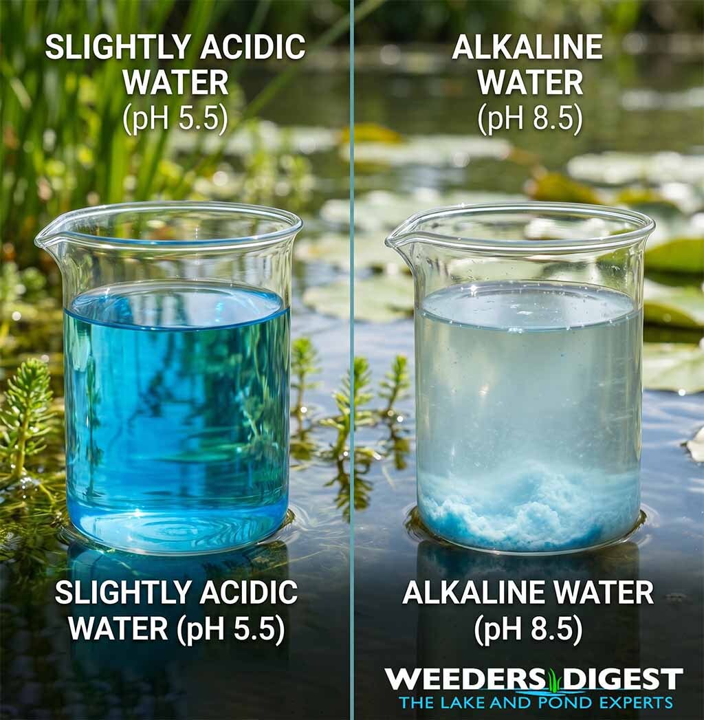 <p>Mastering Your Pond: How pH Levels Influence the Efficacy of Aquatic Herbicides</p>
<p>The pH level of your pond water is one of the most critical factors determining whether an aquatic herbicide treatment successfully clears out nuisance weeds or completely fails. When you mix an aquatic herbicide, the carrier water isn't...</p>
<p><a href="/lake-and-pond-science/mastering-your-pond-how-ph-levels-influence-the-efficacy-of-aquatic-herbicides/">Read more</a></p>