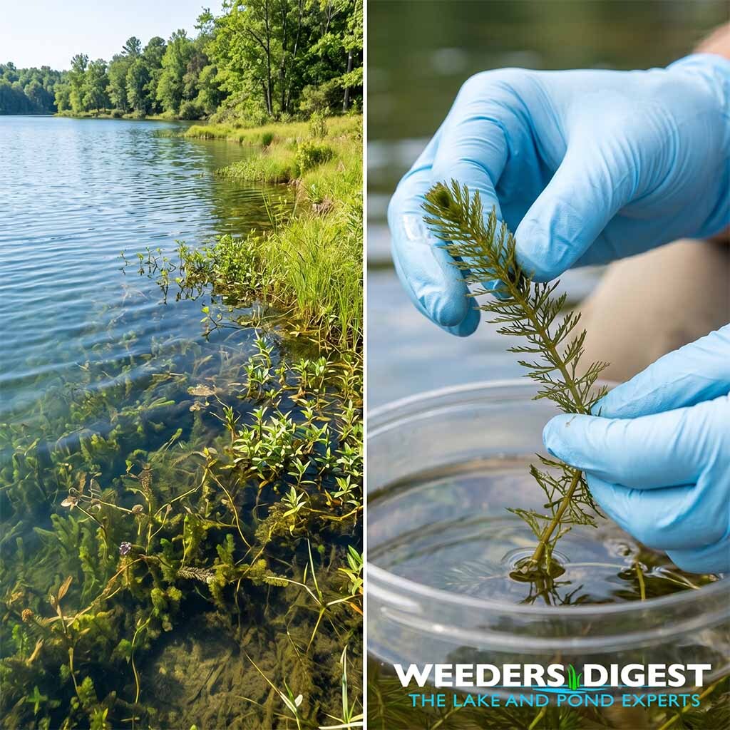 <p>My Guide to Aquatic Weed Identification: Best Practices for Your Lake or Pond</p>
<p>Managing your lake or pond starts with knowing exactly what is growing beneath the surface. It is incredibly easy to look at a thick mat of green plants and assume it is all just nuisance weed growth that needs to be removed. However..</p>
<p><a href="/lake-and-pond-science/my-guide-to-aquatic-weed-identification-best-practices-for-your-lake-or-pond/">Read more</a></p>
