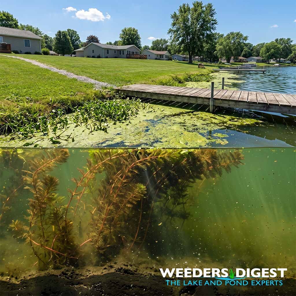 <p>The Hidden Threat to Your Pond: How Aquatic Weed Decomposition Changes Your Water Chemistry</p>
<p>We usually think of aquatic weeds as just a visual nuisance or a hassle when we want to take the boat out. It is easy to assume that once these weeds die off&mdash;whether from a change in the seasons or after a treatment&mdash;the problem...</p>
<p><a href="/lake-and-pond-science/the-hidden-threat-to-your-pond-how-aquatic-weed-decomposition-changes-your-water-chemistry/">Read more</a></p>