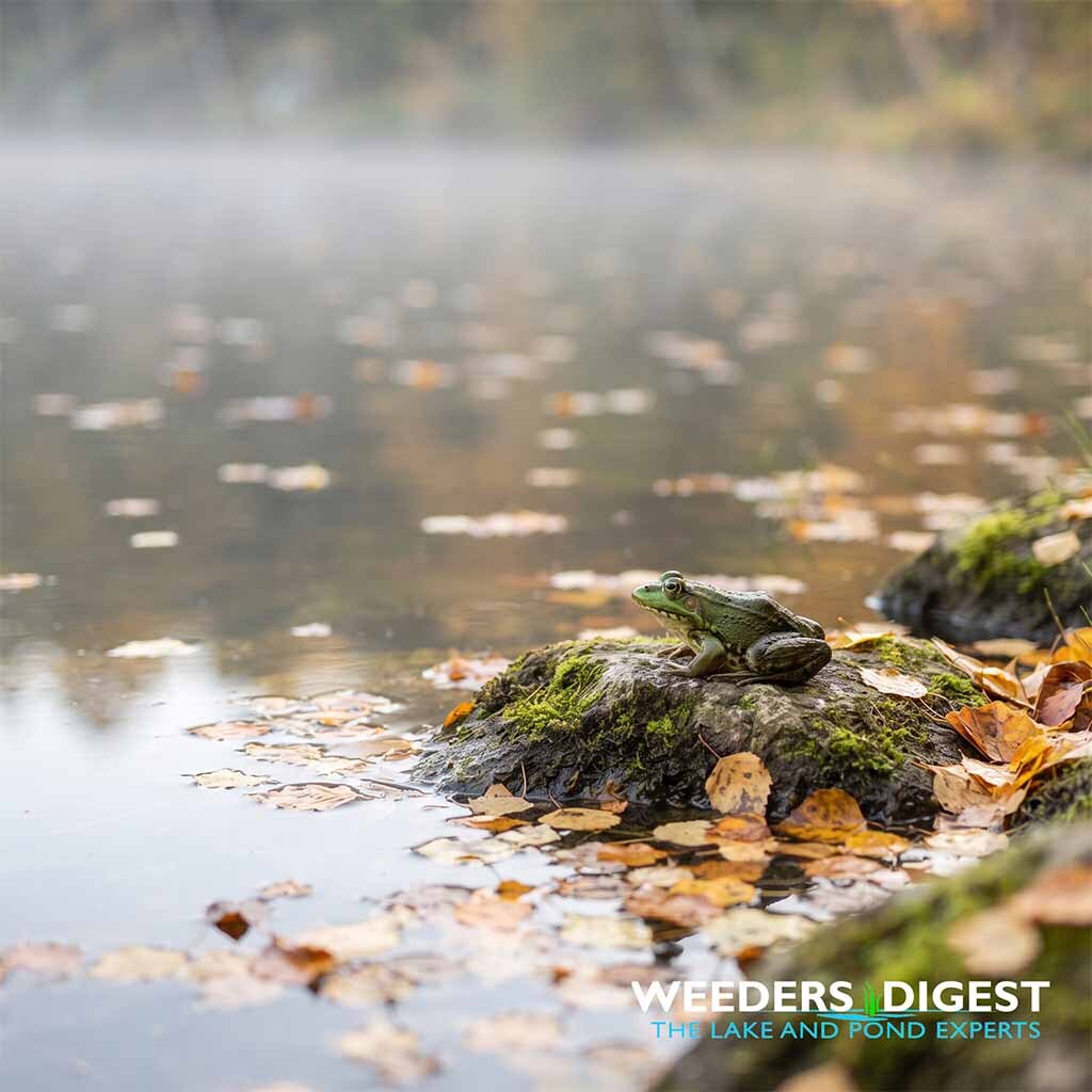 <p>Unlocking the Seasonal Shift: How Our Native Frog Populations Prepare for the Fall Transition</p>
<p>As we transition into fall, frog populations undergo a remarkable physiological and behavioral shift, moving from active summer feeding grounds to protected overwintering sites to survive the cold months ahead...</p>
<p><a href="/lake-and-pond-science/unlocking-the-seasonal-shift-how-our-native-frog-populations-prepare-for-the-fall-transition/">Read more</a></p>