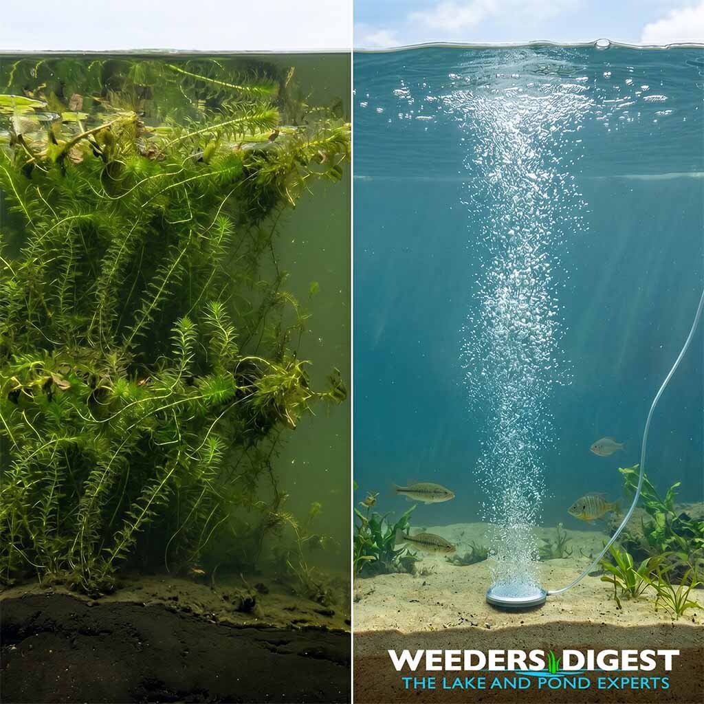 <p>Why My Lake-Bottom Probe Proves That Dissolved Oxygen Is Your Best Defense Against Choking Weed Overgrowth</p>
<p>Dissolved oxygen does not directly kill or suppress the growth of established aquatic weeds; rather, maintaining high dissolved oxygen levels indirectly controls weed overgrowth by shifting the entire lake ecosystem balance...</p>
<p><a href="/lake-and-pond-science/why-my-lake-bottom-probe-proves-that-dissolved-oxygen-is-your-best-defense-against-choking-weed-overgrowth/">Read more</a></p>