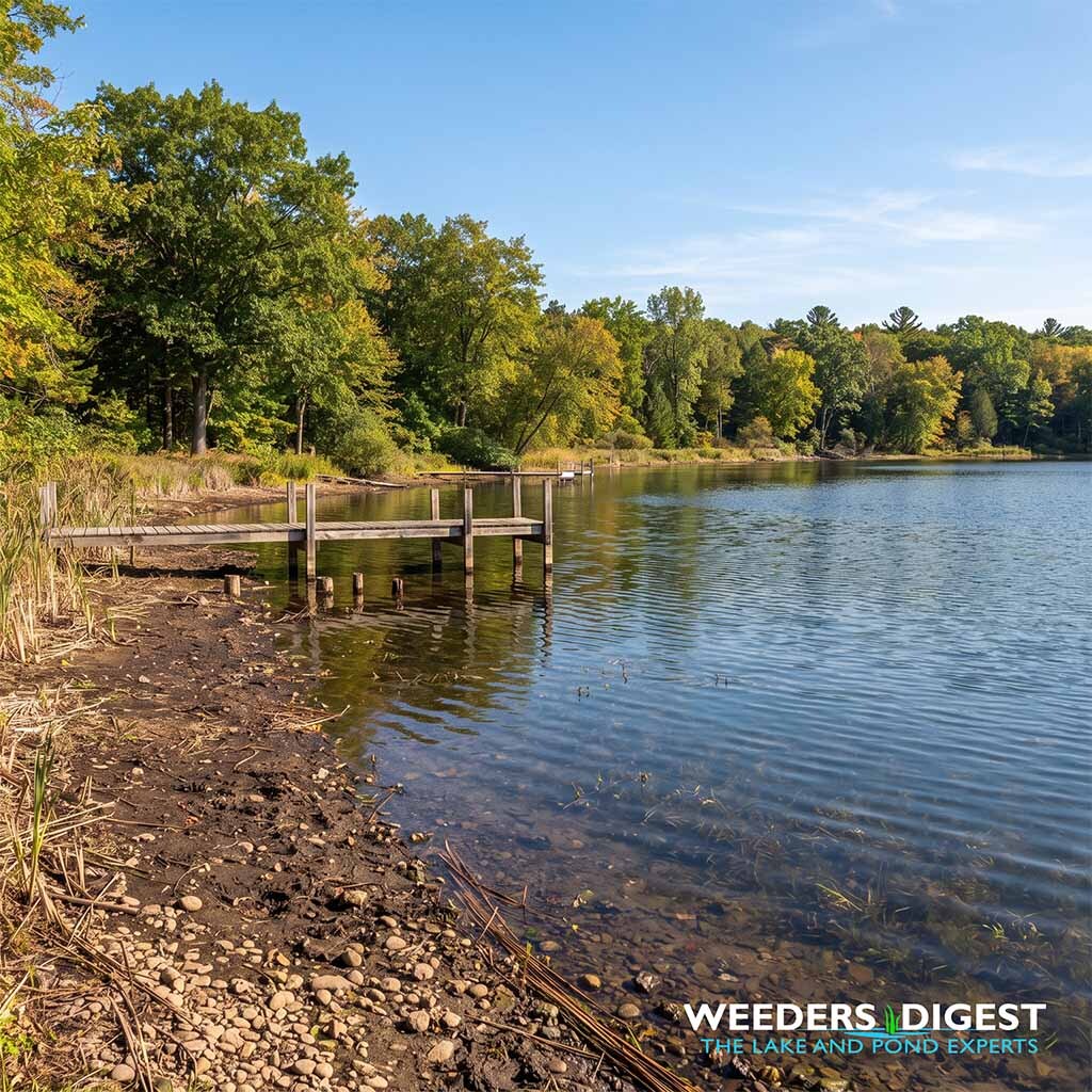 <p>Why Our Lakes Lose So Much Water by Late August</p>
<p>The dramatic drop in water levels observed in lakes by late August is primarily driven by cumulative seasonal evaporation outpacing precipitation, combined with high rates of plant transpiration and declining groundwater tables. We often notice this phenomenon when walking...</p>
<p><a href="/lake-and-pond-science/why-our-lakes-lose-so-much-water-by-late-august/">Read more</a></p>