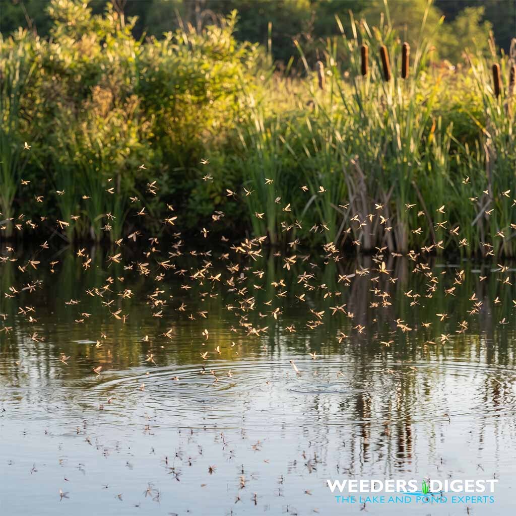 <p>Why Our Late Summer Ponds Swarm: The Science Behind Intense Insect Hatches</p>
<p>Late summer insect hatches appear intensely abundant because a combination of rising seasonal water temperatures, high nutrient accumulation, and synchronized larval development triggers massive...,</p>
<p><a href="/lake-and-pond-science/why-our-late-summer-ponds-swarm-the-science-behind-intense-insect-hatches/">Read more</a></p>
